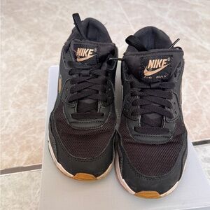 Nike Air Max Black and Gold Sneakers